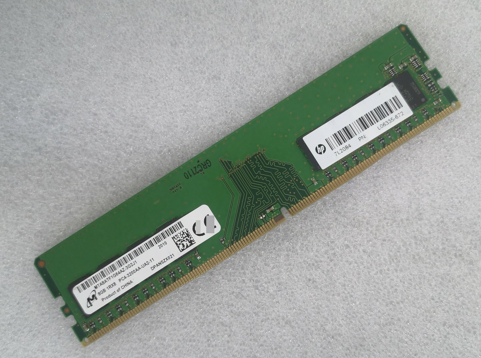 MT Micron 8GB DDR4 3200MHz Desktop DIMM RAM 1Rx8 PC4-3200AA 8ATF1G64AZ-3G2J1
