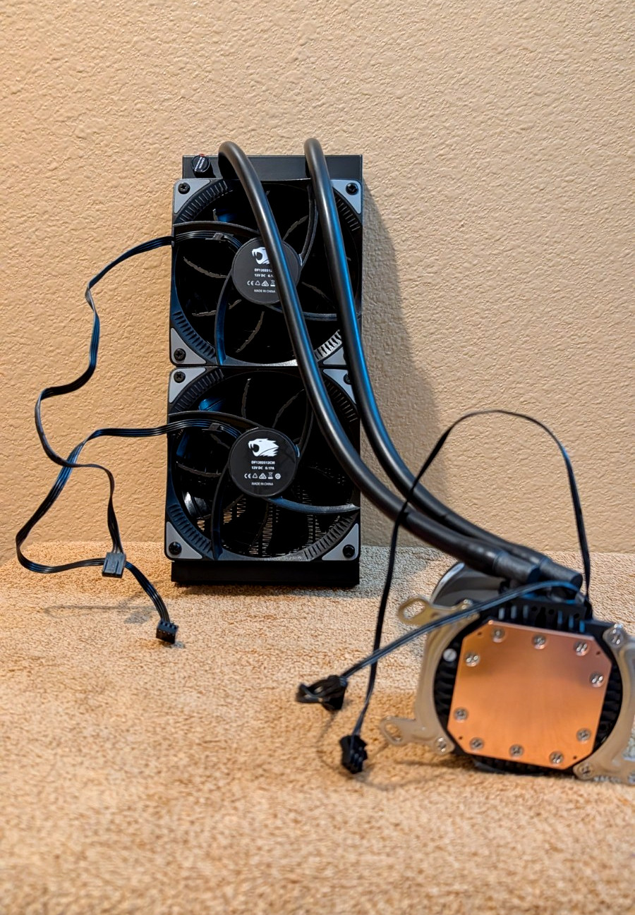 iBUYPOWER DEEPCOOL GAMERSTORM RGB 240mm CASTLE240EX Liquid Cooler – Black