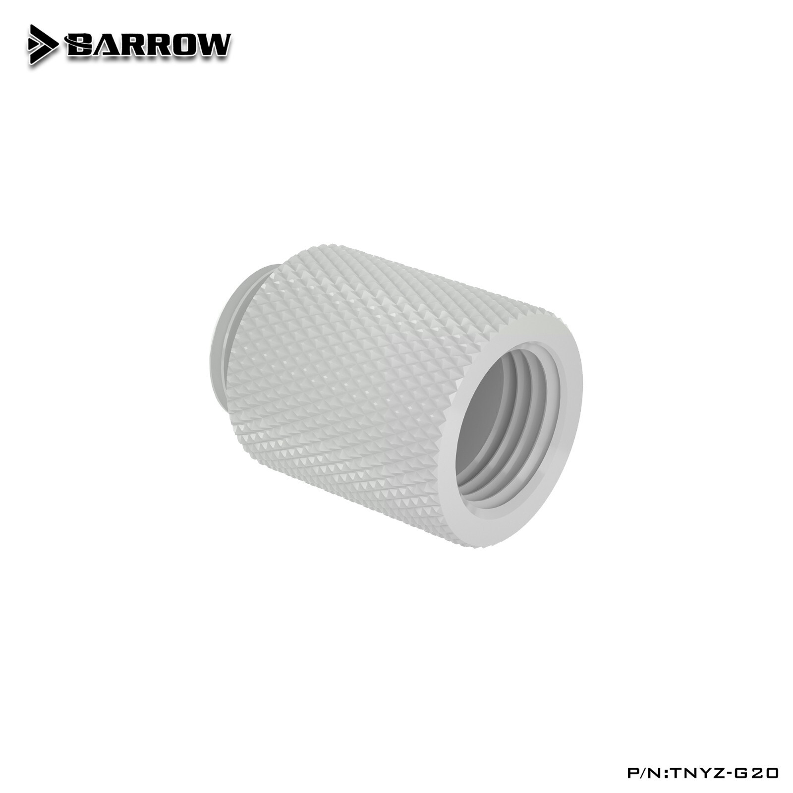 Barrow 20 mm G1/4″ Male to Female 20mm Extend Extender Fitting TNYZ-G20 White