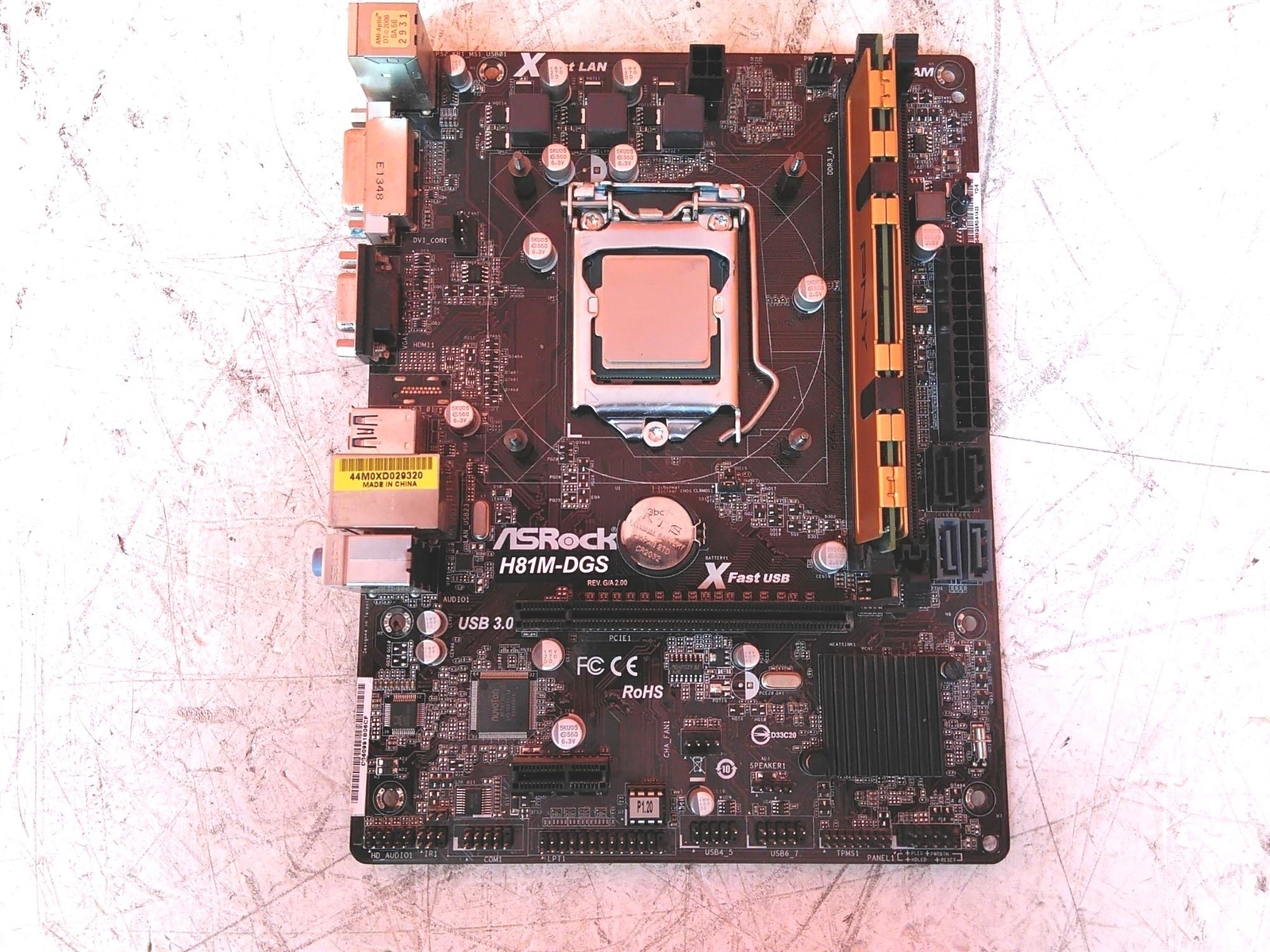 ASRock H81M-DGS Micro ATX Motherboard Intel Core i5-4430 3GHz 4GB 0HDD