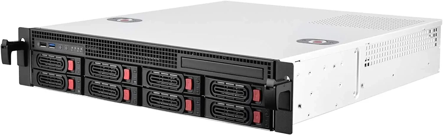 SilverStone Technology 2U Rackmount Server Case with 8 X 3.5 Hot Swap Bays