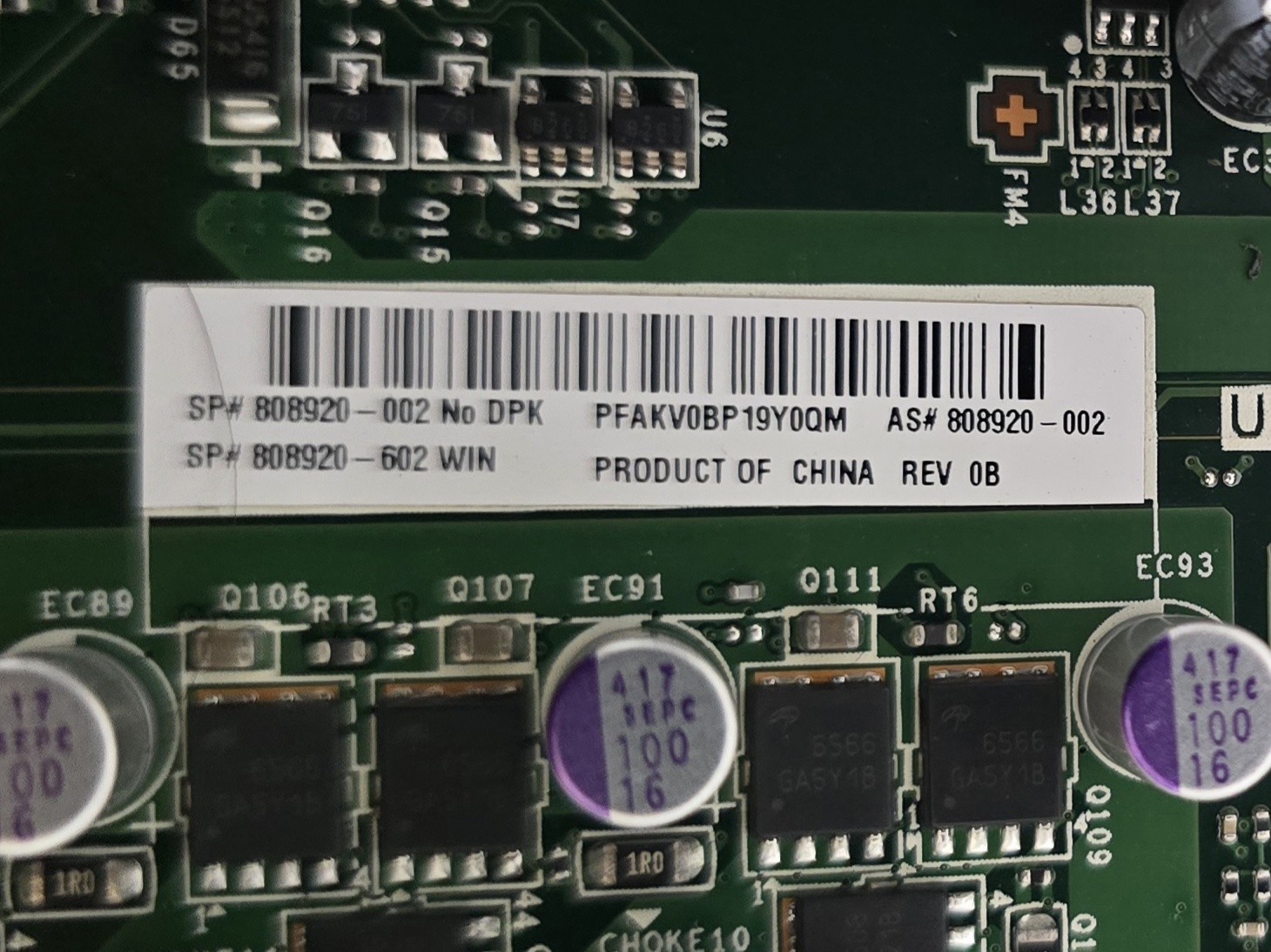 HP MS-7906 VER:2.6 Motherboard + AMD A10 8700 + 16 Gb Ddr3 READ