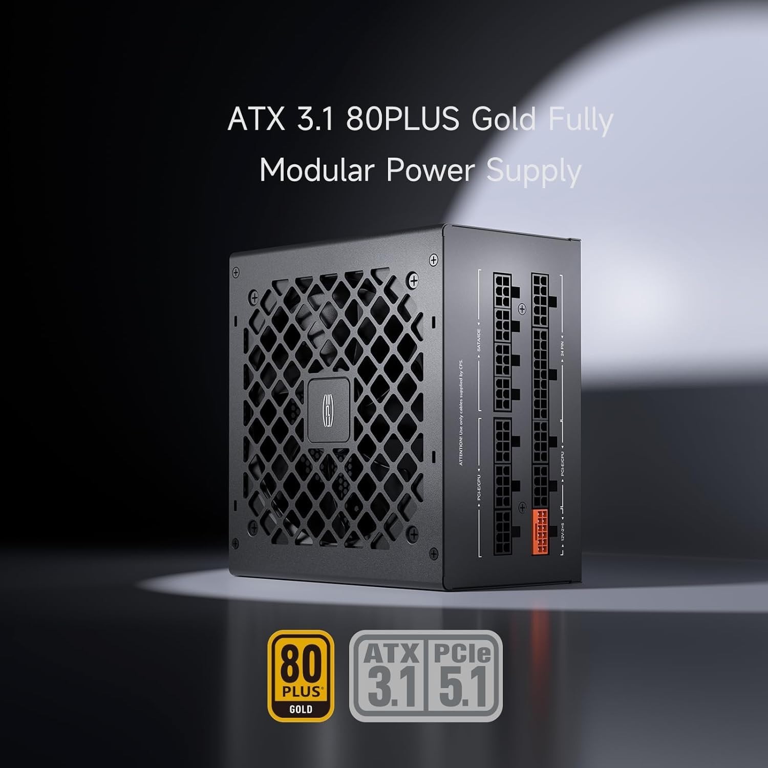 PCCOOLER PSU Fully Modular Power Supply, 750W ATX 3.1, 80 Plus Gold Certified KN