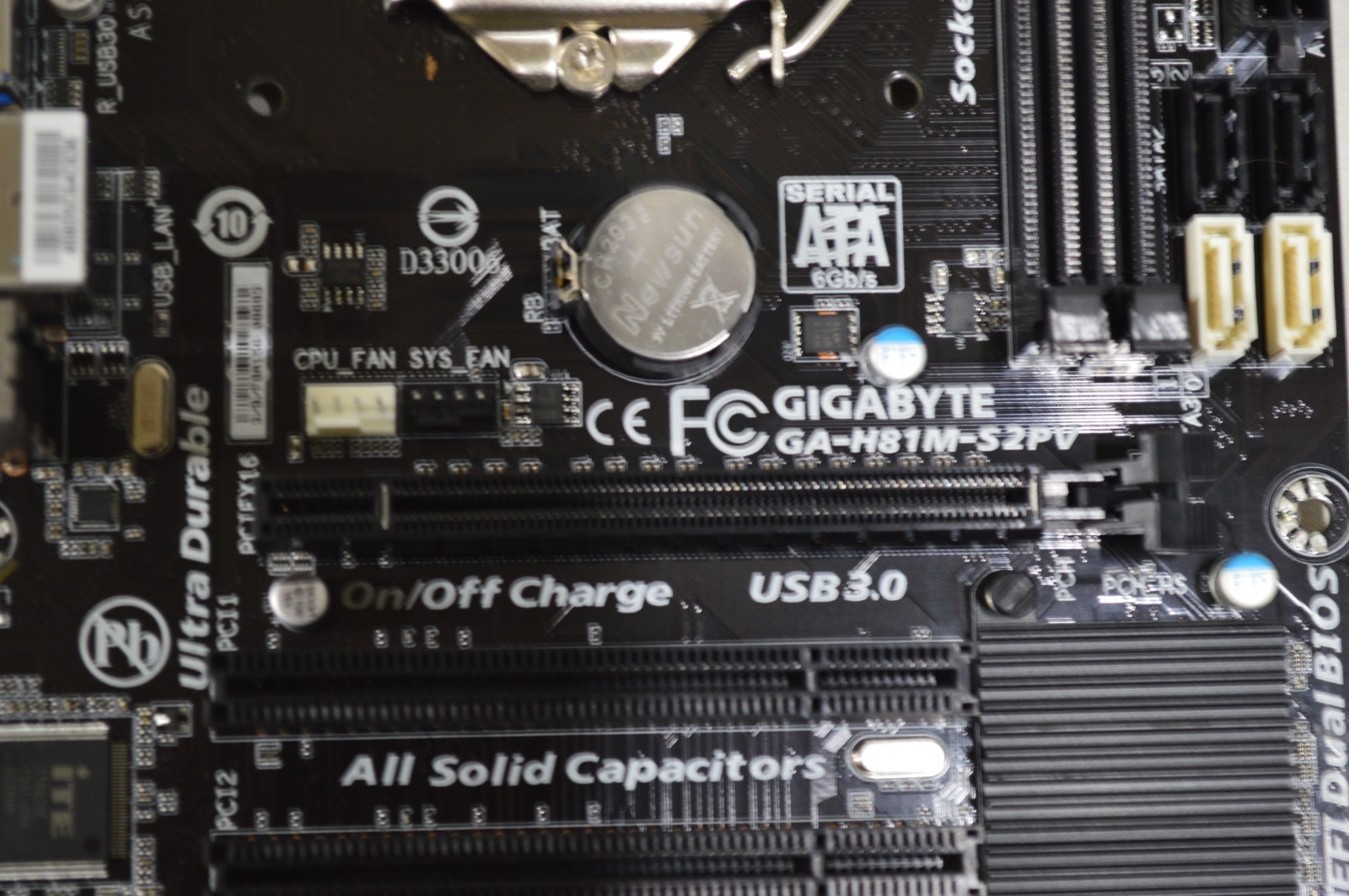 GIGABYTE GA-H81M-S2PV Intel H81 LGA 1150 DDR3 ATX Motherboard w I/O Shield