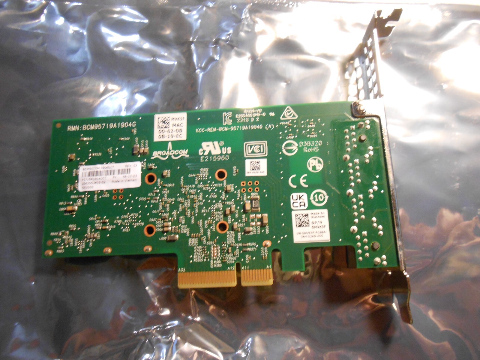 DELL BROADCOM INTERFACE CARDS 5719 MVK5F QUAD RJ45 PORT
