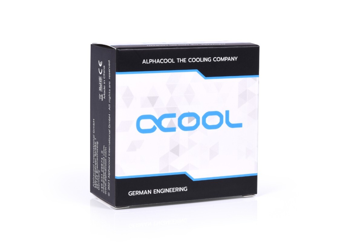 Alphacool Eiszapfen 16mm Offset Fitting Rotatable G1/4″ OT to G1/4″ IT, Black