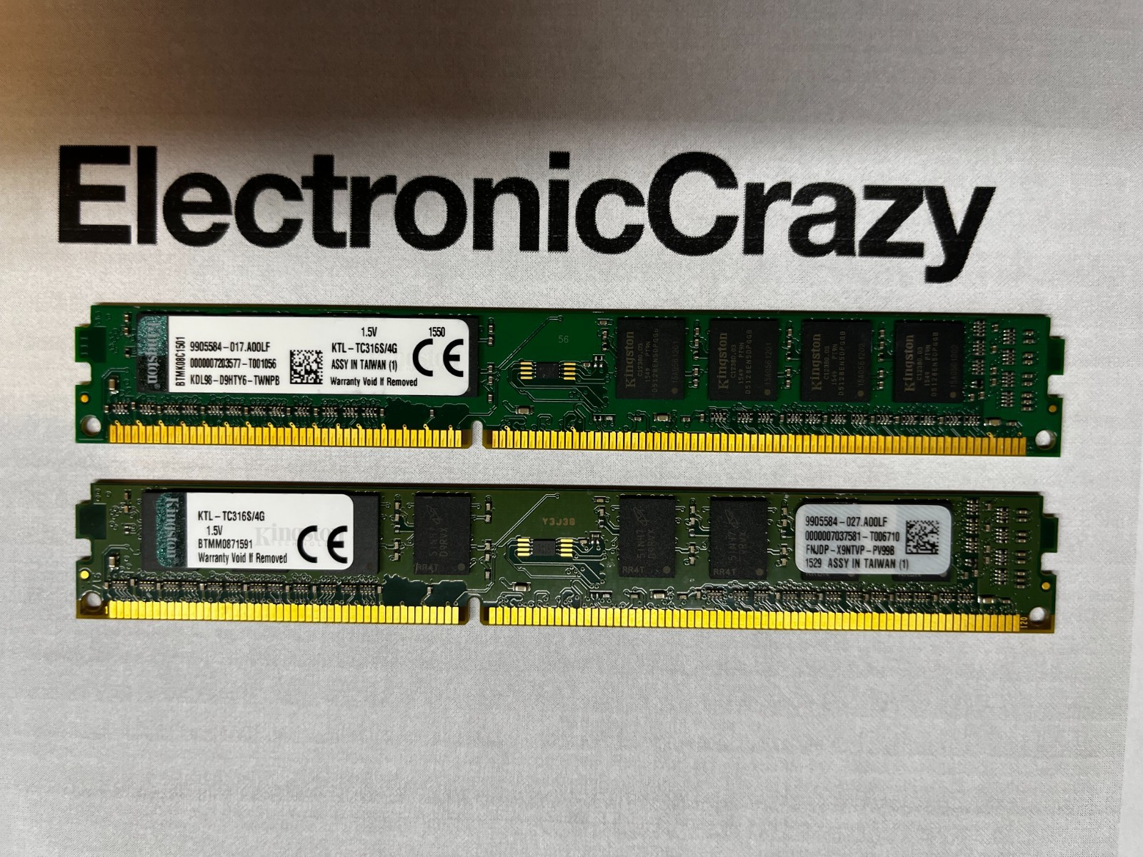 Kingston ValueRAM 4GB (1x4GB) 1333MHz 240-pin DDR3 DIMM RAM Module…