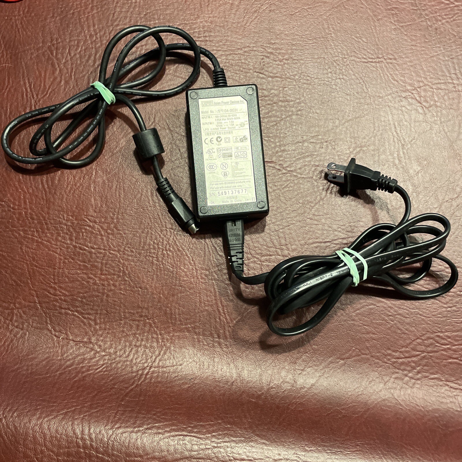 GENUINE APD Asian Power Devices Inc. Power Supply Model DA-30C01