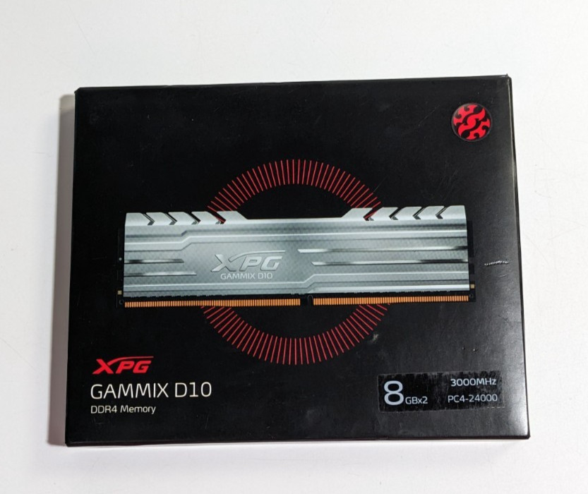 XPG Gammix D10 16GB, 2x8GB DDR4 Memory (AD4U300038G16-DS10)