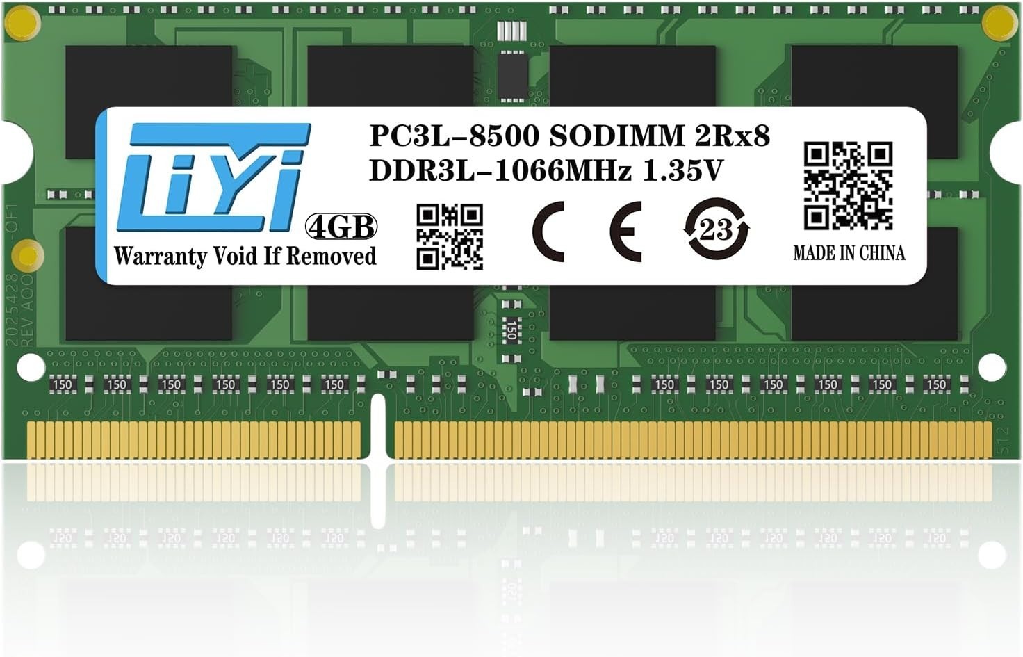 Reliable 4GB RAM SO-DIMM 1066MHz Upgrade – Low Voltage for Optimal Laptop Speed