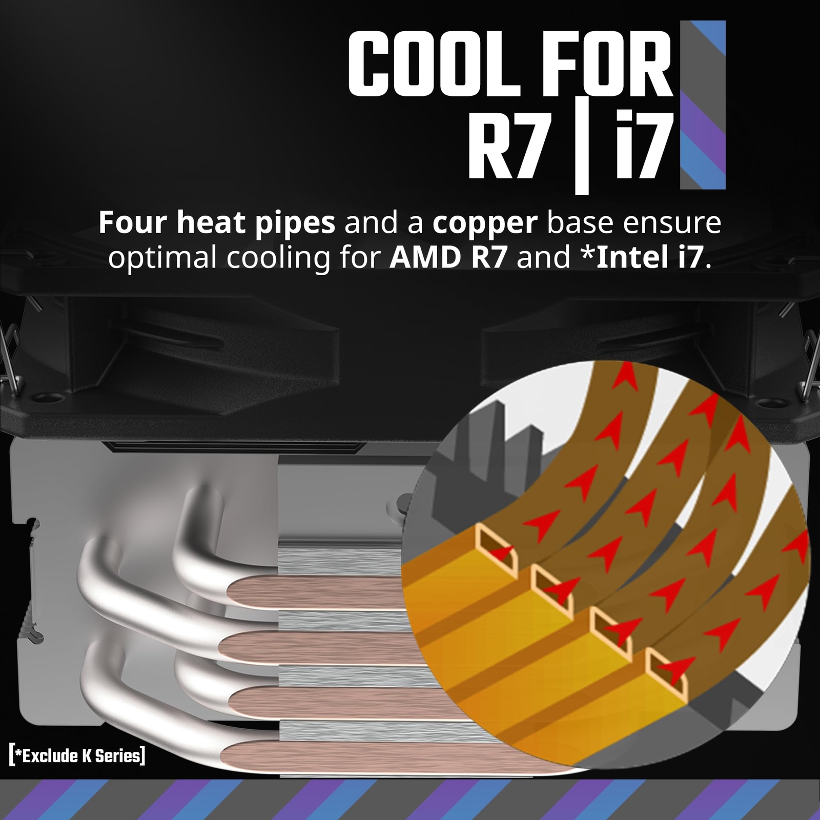 Cooler Master Hyper 212 Spectrum V3 CPU Cooler for AMD R7 Intel i7 152mm