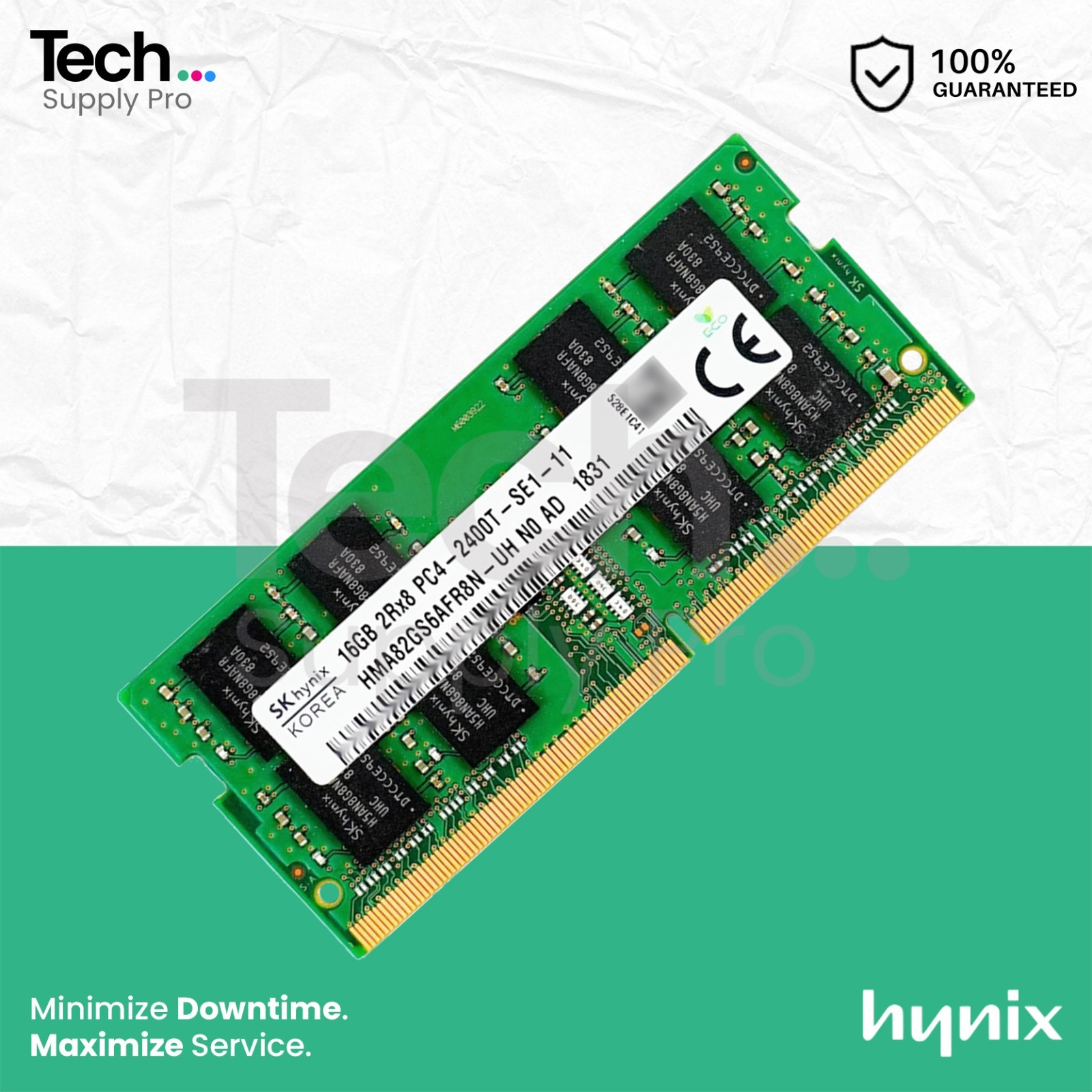 HMA82GS6AFR8N-UH Hynix 16GB PC4-19200 DDR4-2400MHz 2Rx8 1.2V SO-DIMM Memory