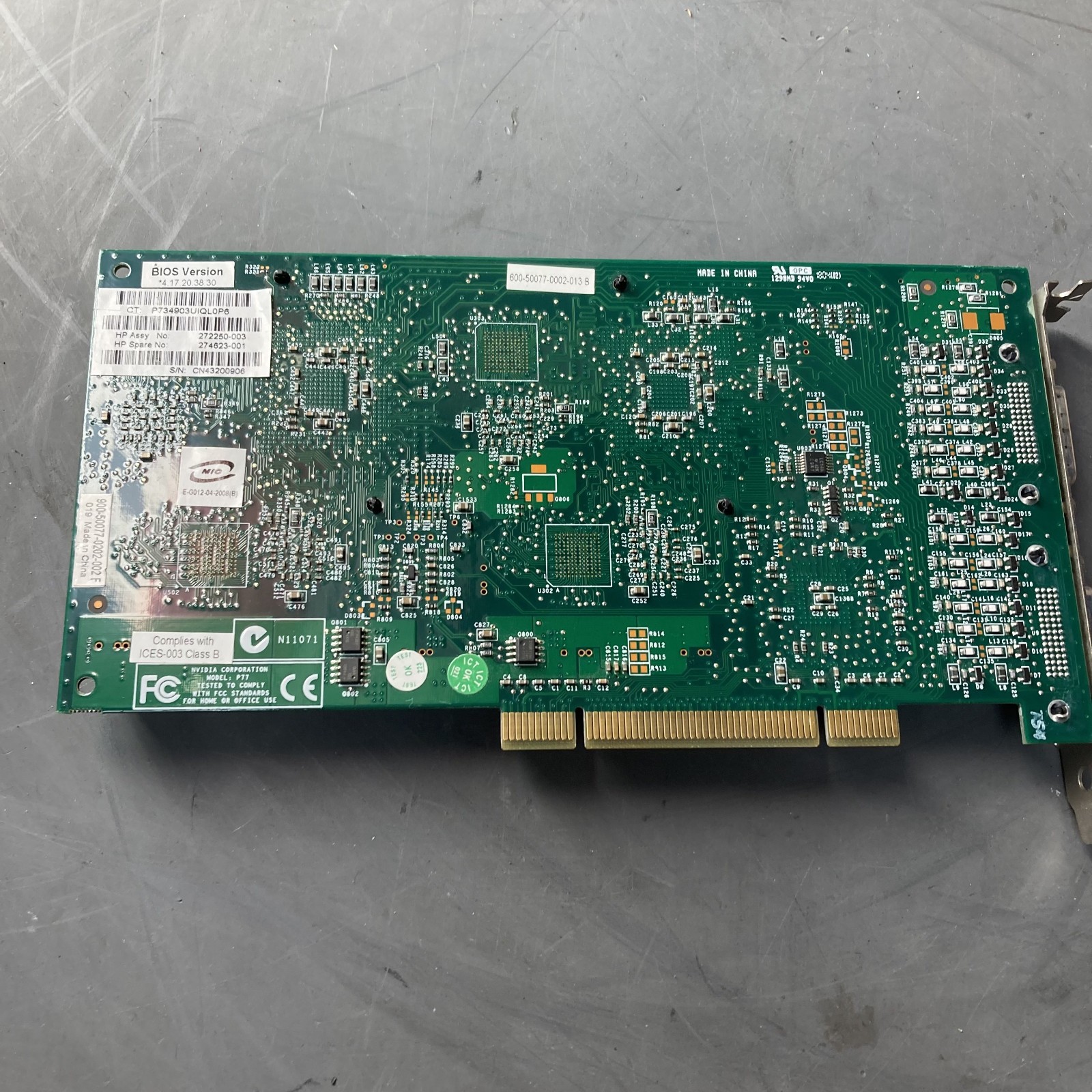 NVIDIA Quadro4 NVS400 Dual GPU PCI 3D Graphics Card No Cables NV17 like MX400