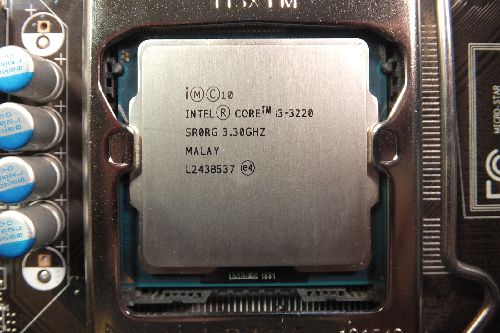 MSI H61M-P31(G3), MS-7788 VER:1.0 LGA1155 Intel Motherboard +CORE i3 +2Gb +I/O