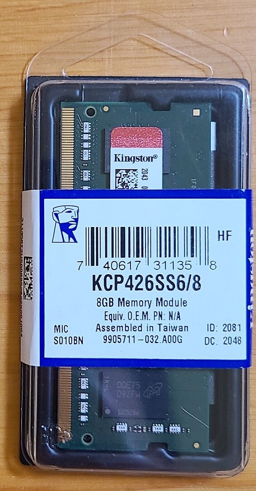 *new Kingston 8GB KCP426SS6/8 Laptop 1.2v DDR4-2666(1x8GB,260P) *sealed*MORE*65*