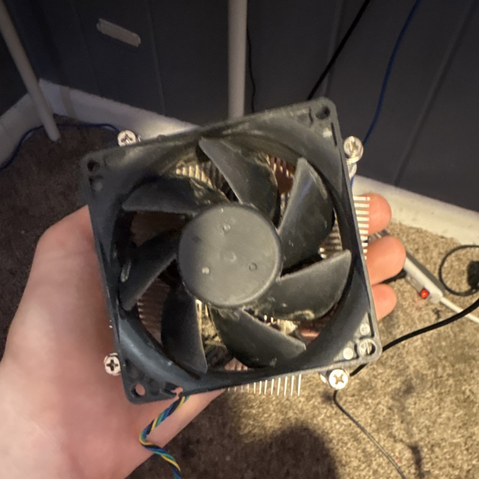 Ball Bearing CPU Fan with Heatsink, 4-Pin, Aluminum Plastic, Black Silver