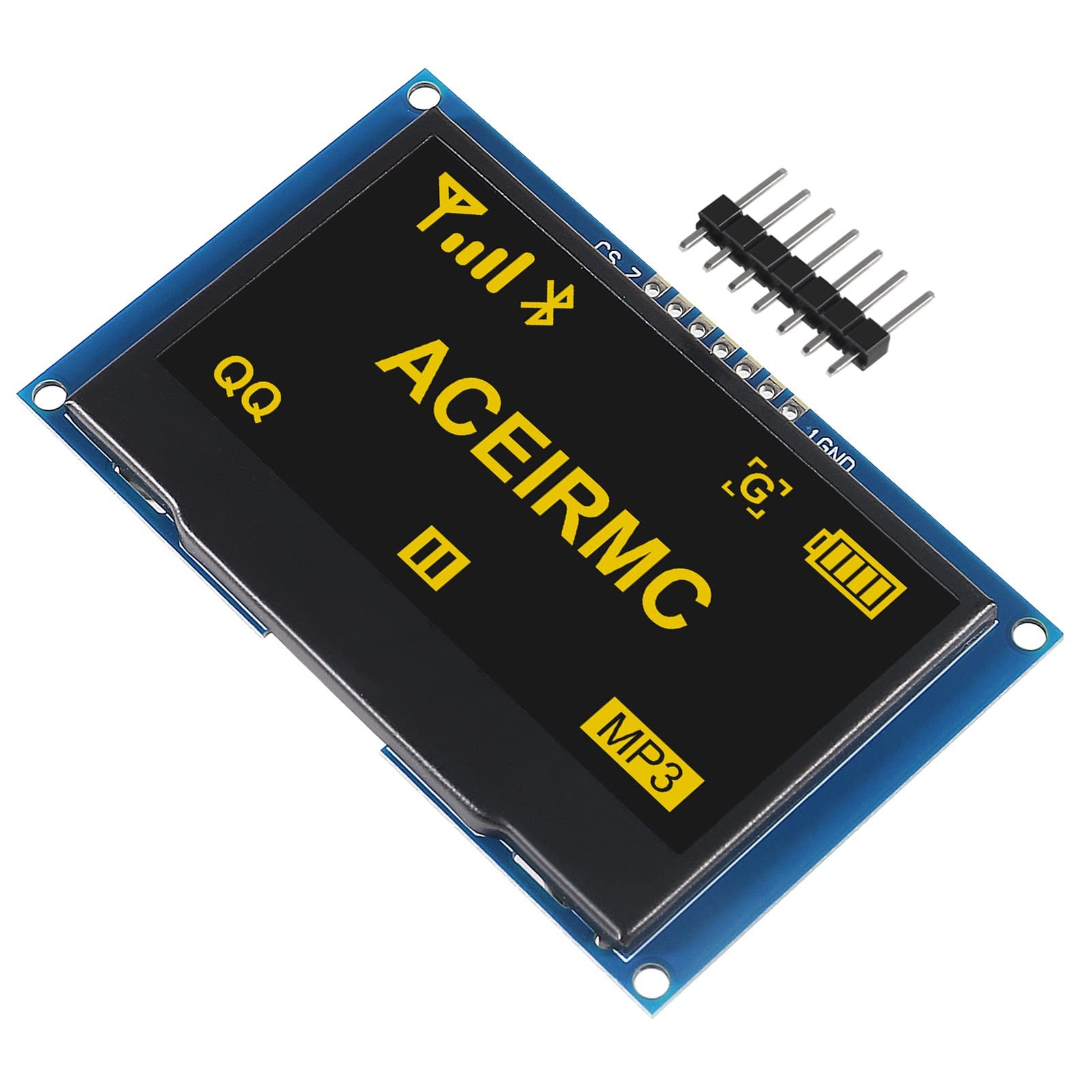 OLED LCD Display Module 2.42 Inch 128×64 SSD1309 7 Pin SPI I2C Serial Yellow