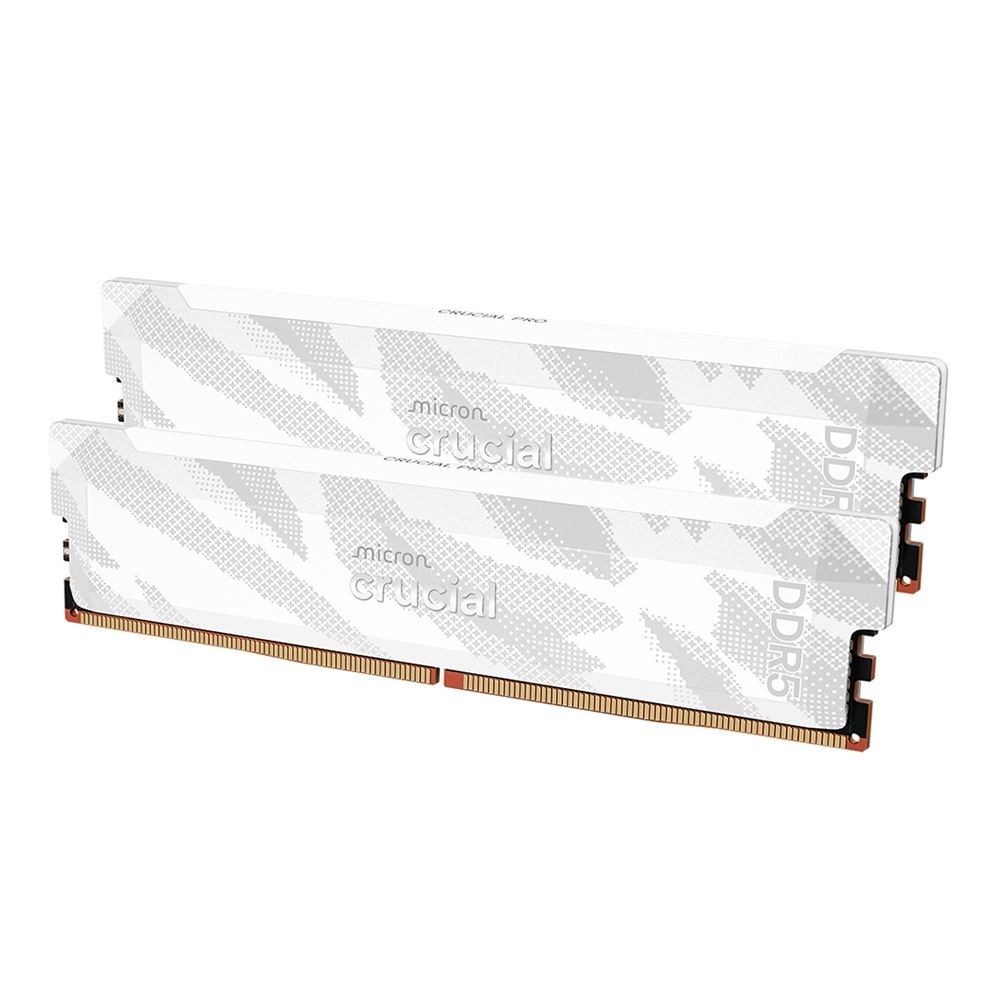 NEW Crucial Pro Overclocking 32GB (2 x 16GB) DDR5 6400 CL32 RAM – WHITE