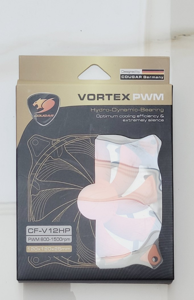 VORTEX CF-V 12HP OPTIMUM COOLING PC FAN EXTREMELY SILENCE PWM 800-1500rpm