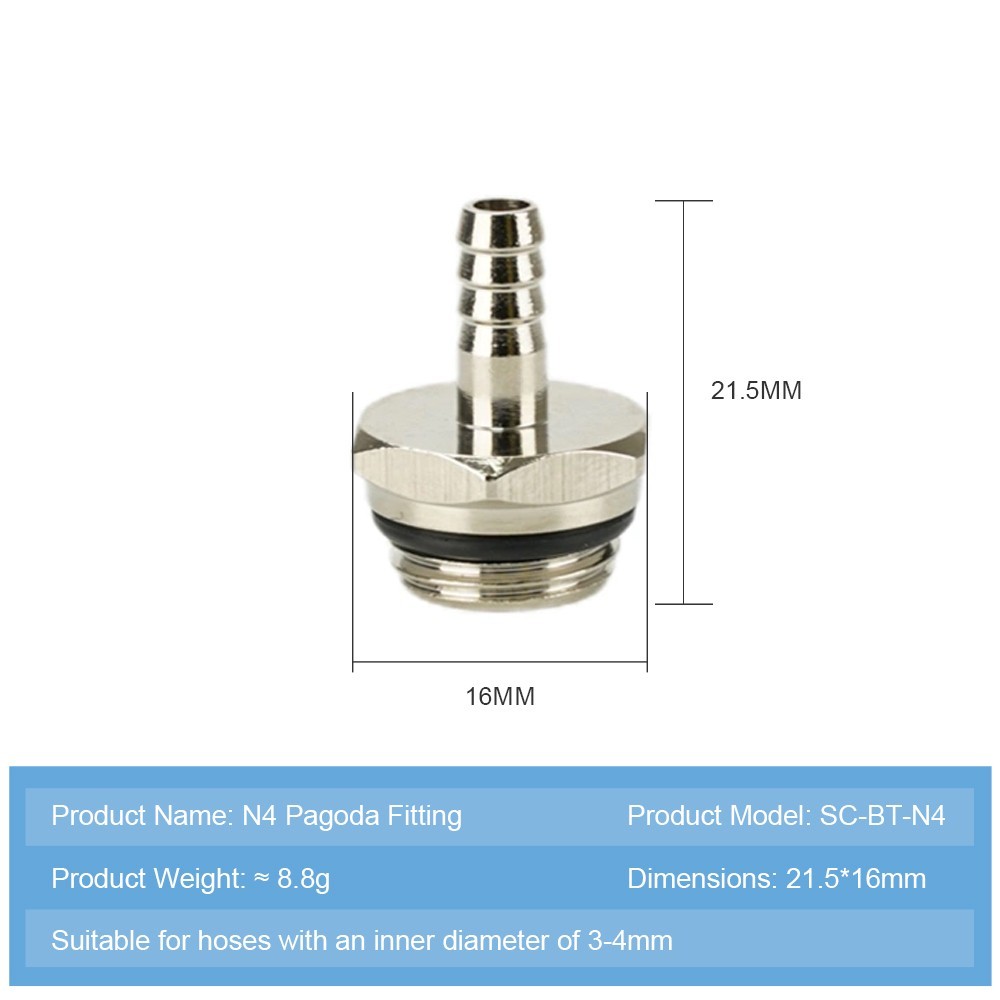 20 Pack G1/4 N4-N10 Barbed Fitting | Direct From China | Free Shipping USA