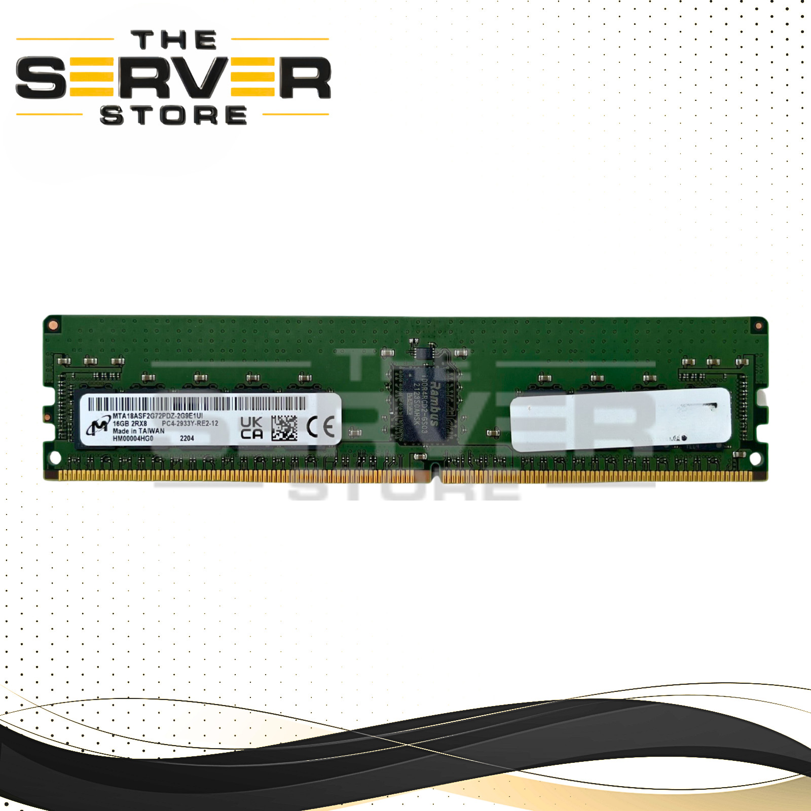 Micron 16GB 2Rx8 DDR4-2933Y PC4-23400 ECC Registered RAM MTA18ASF2G72PDZ-2G9E1