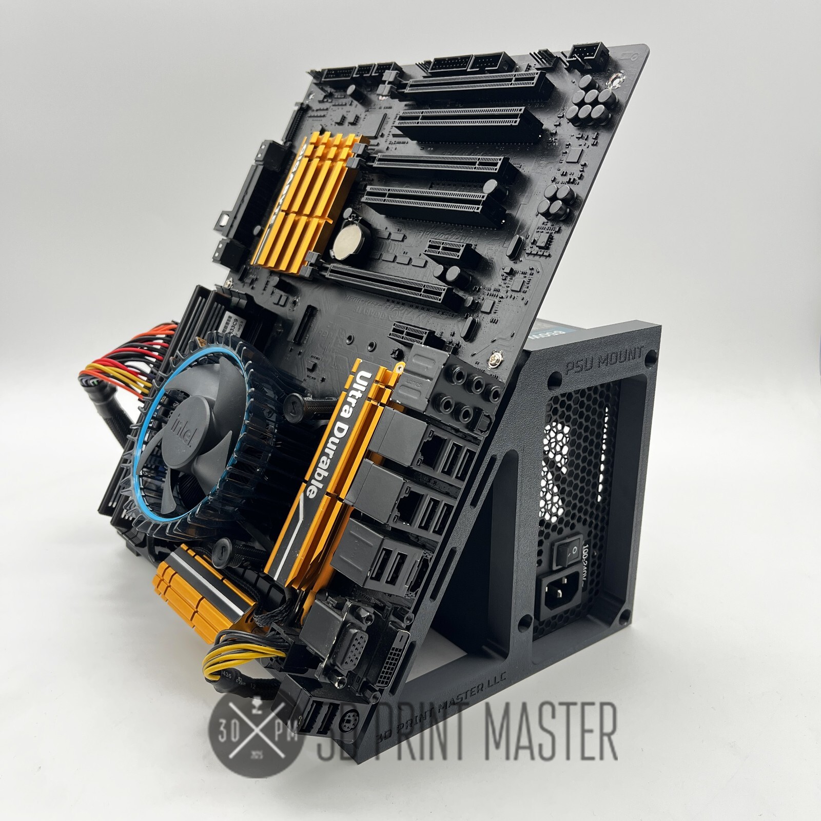 Crypto Mining Motherboard Test Bench + GPU Stand / PC and Test Rig + Screws