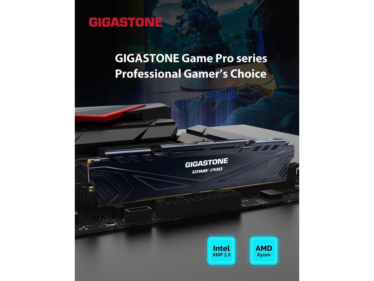 Gigastone GST Game Pro 32GB (2 x 16GB) 288-Pin PC RAM DDR4 3200 (PC4 25600)