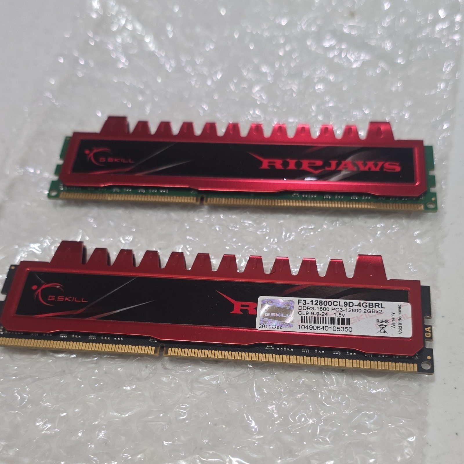G.SKILL Ripjaws 4GB (2x2GB) DDR3-1600 PC3-12800 240-Pin DIMM Non-ECC