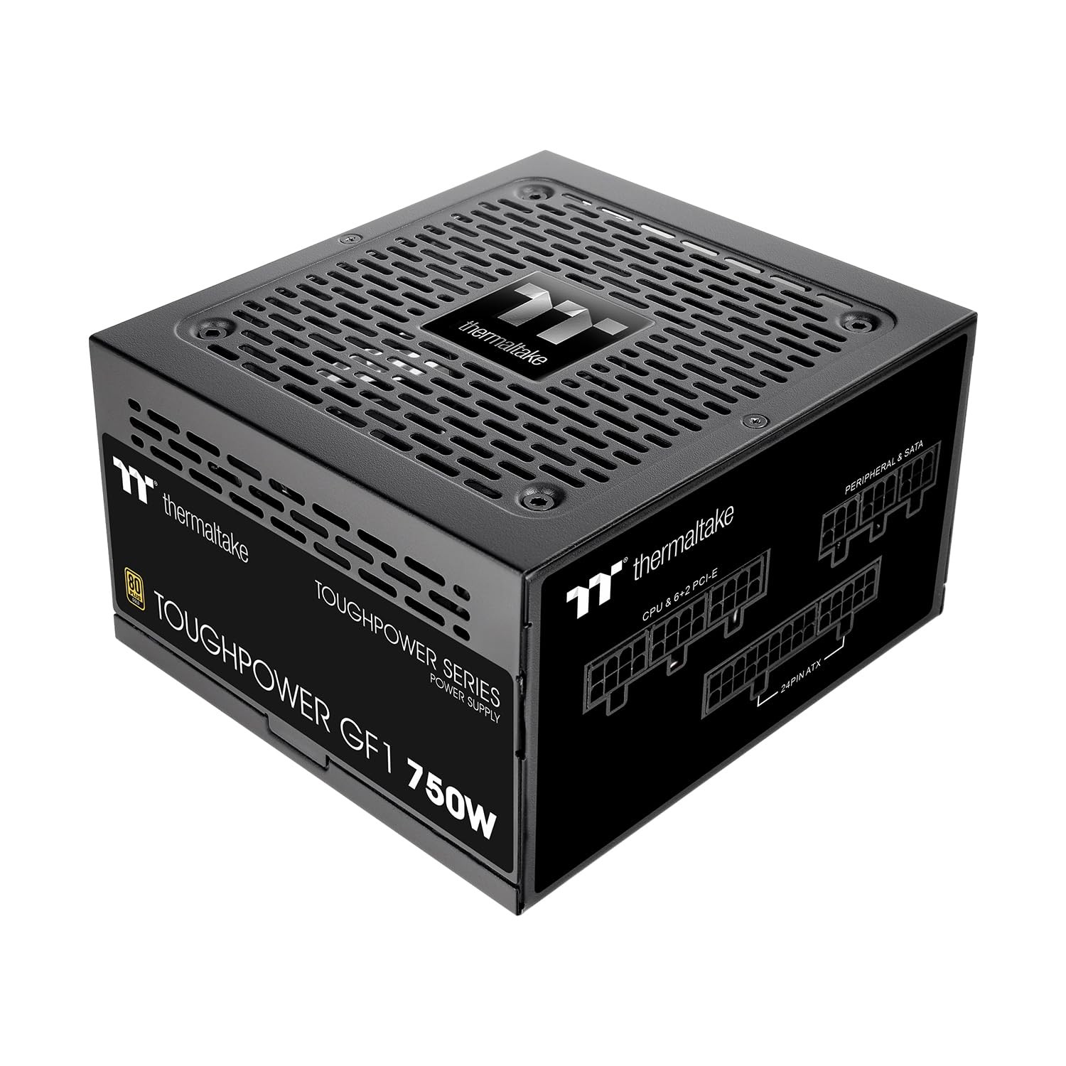 Thermaltake GF1 Fully Modular ATX 750W Power Supply 80 Plus Gold Ultra Quie…
