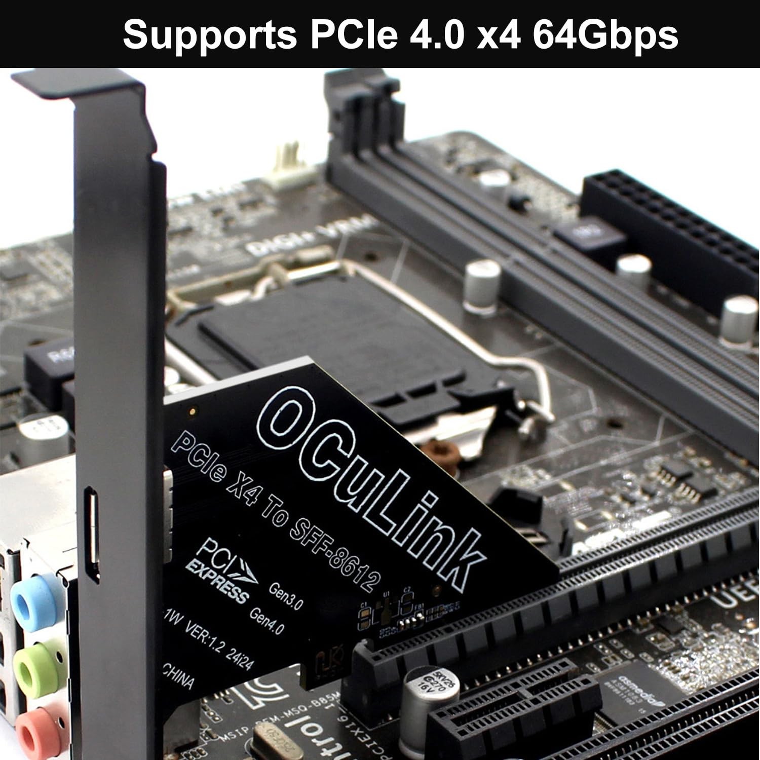 PCIe 4.0 x4 64Gbps Compatible with OCuLink SFF-8612 SFF-8611 External GPU eGP…