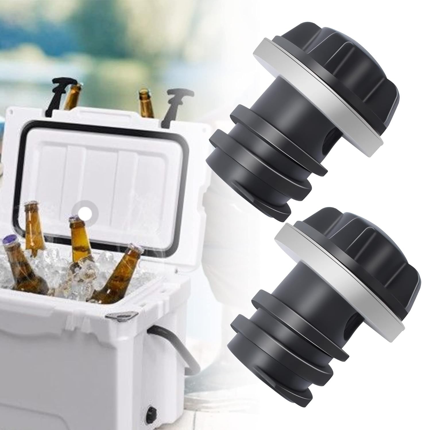 Universal Cooler Drain Plug Replacement – 2 Leak-Proof Accessories for Yeti/Rtic