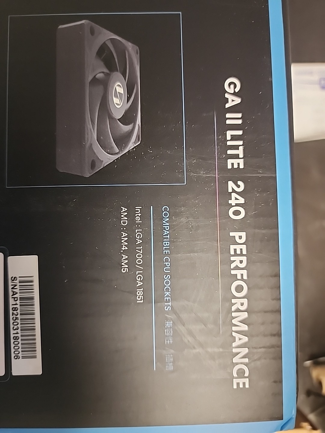Lian-Li Galahad II Lite 240mm Perfomance All-in-One CPU Liquid Cooler, Black