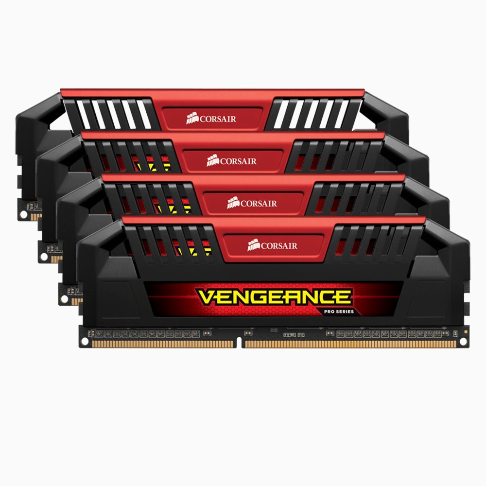 Corsair VENGEANCE Pro 32GB 16GB 8GB 4G DDR3 2400MHz OC PC3-19200U RAM LOT Red AB