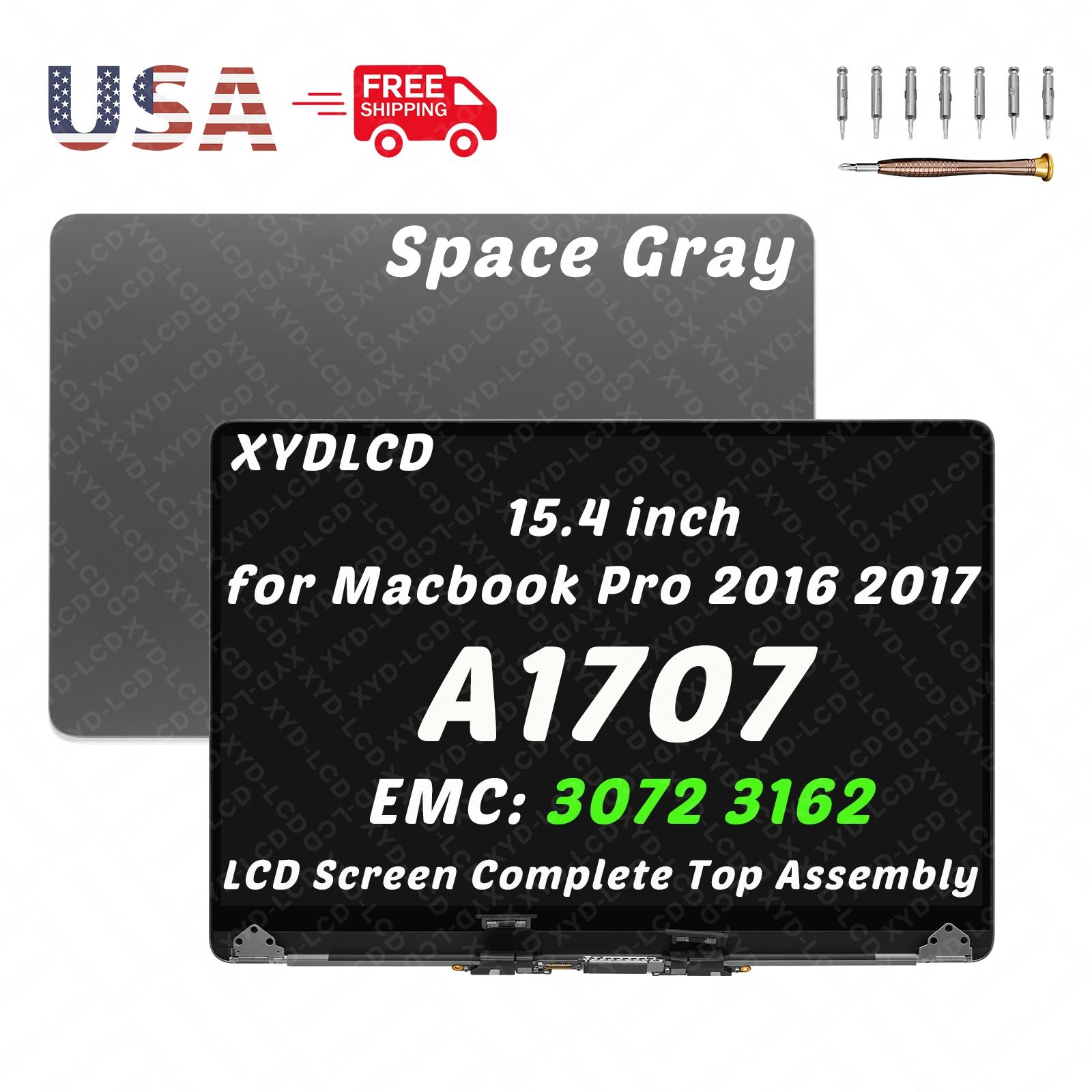 for Apple MacBook Pro A1707 Late 2016 Mid 2017 LCD Screen Replacement Assembly