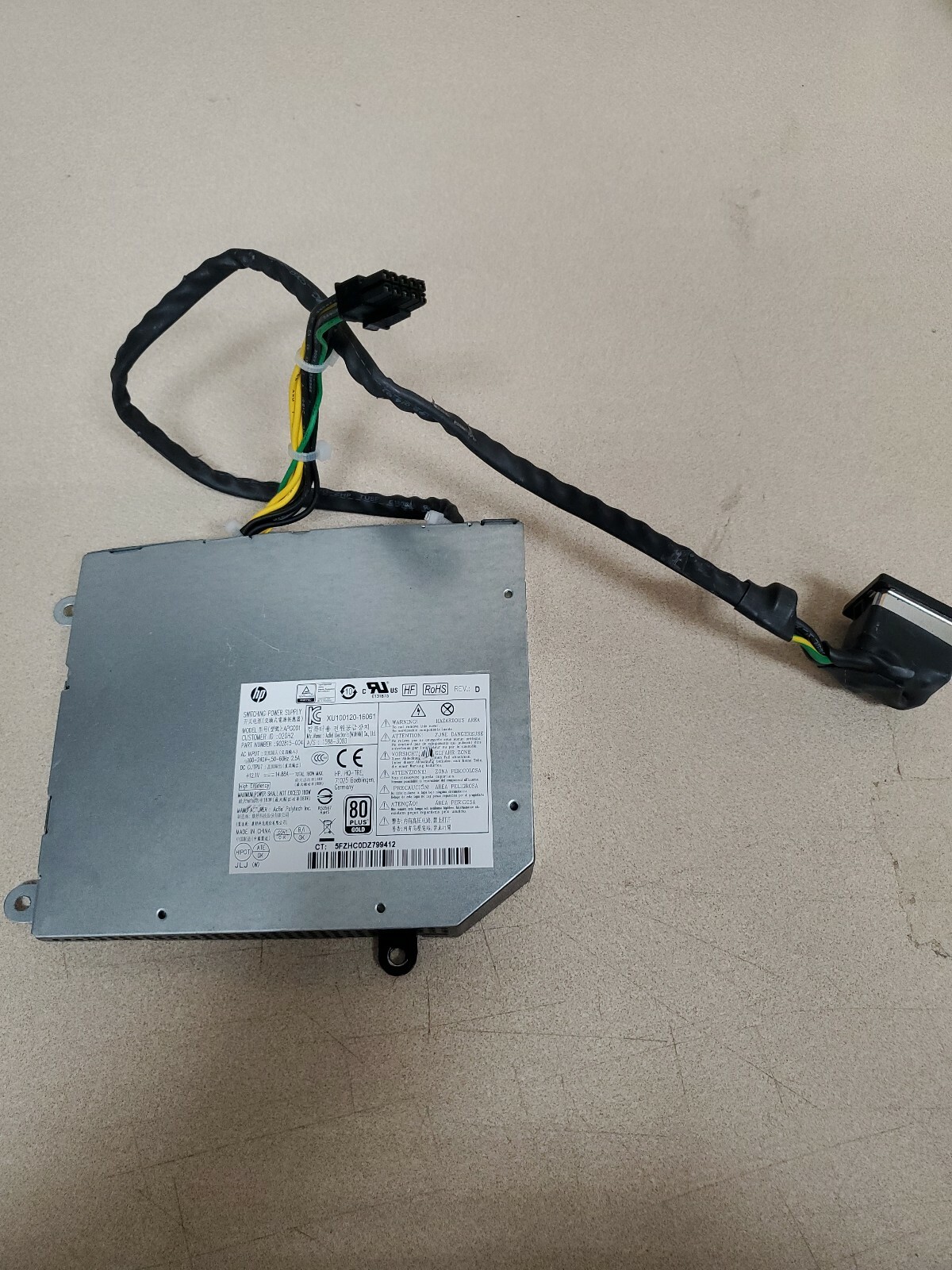 HP Elite One 800 G4 APG001 AIO 12.1V 14.88A 180W Power Supply 902815-004
