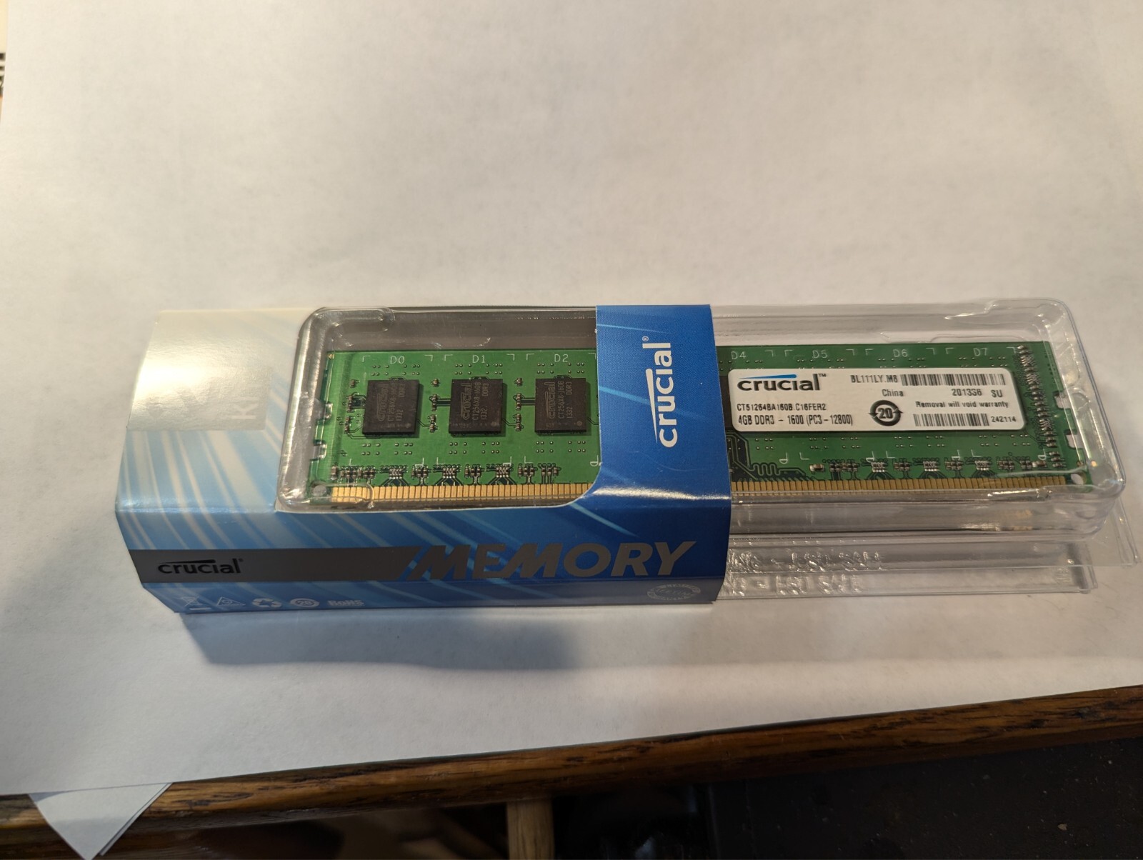 Crucial 8GB (2x4GB) PC3-12800 DDR3 1600MHz CL10 Dsktp RAM Memory NEW!