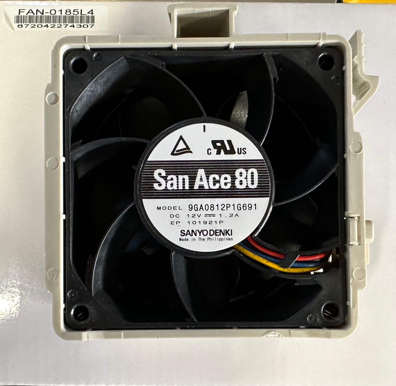 Supermicro FAN-0185L4 80x80x38 mm, 10.5K RPM, Hot-swappable Middle Cooling Fan
