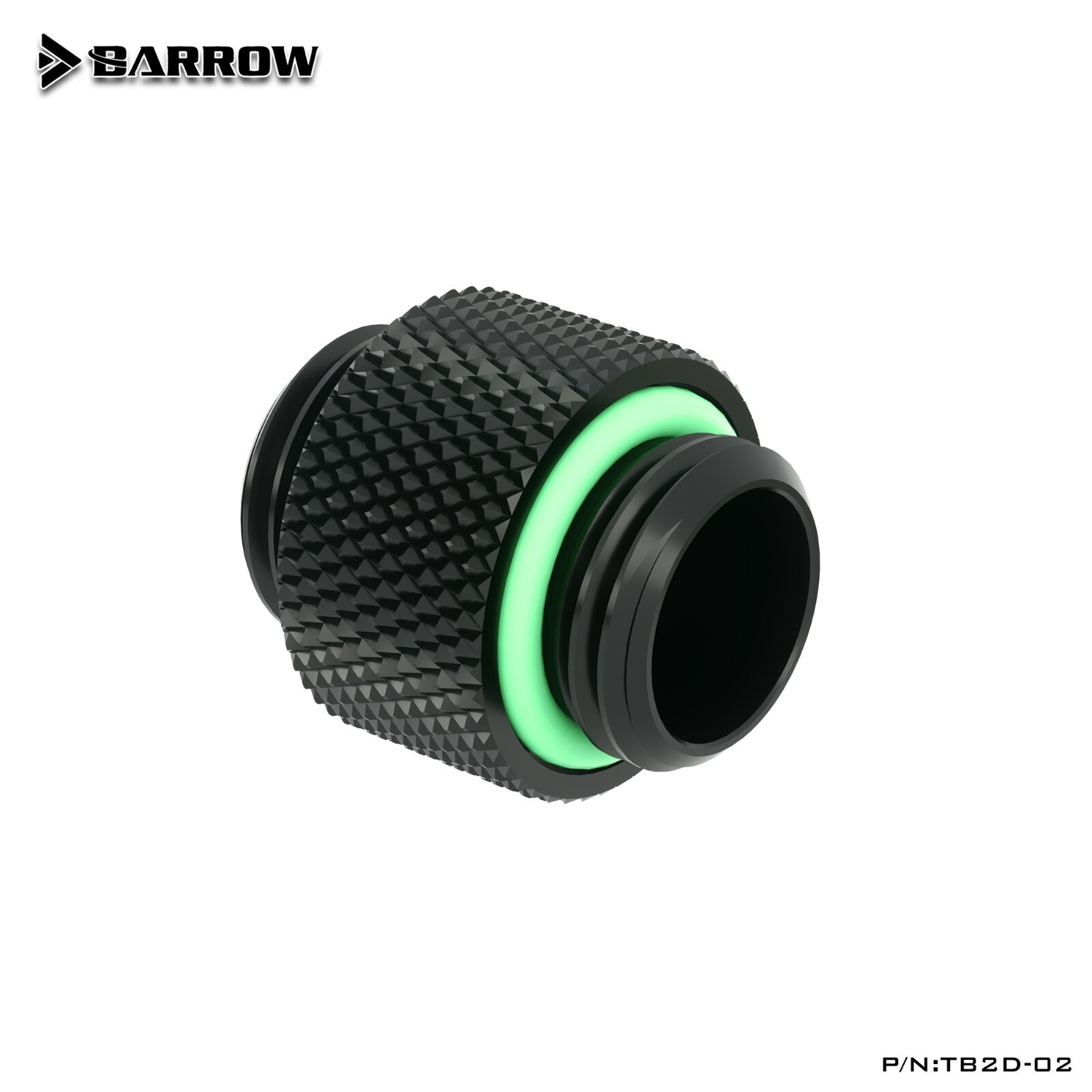 Barrow 3/8″ ID, 1/2″ OD 10/13mm Compression Fitting Valve Tube 22Pcs Set Black