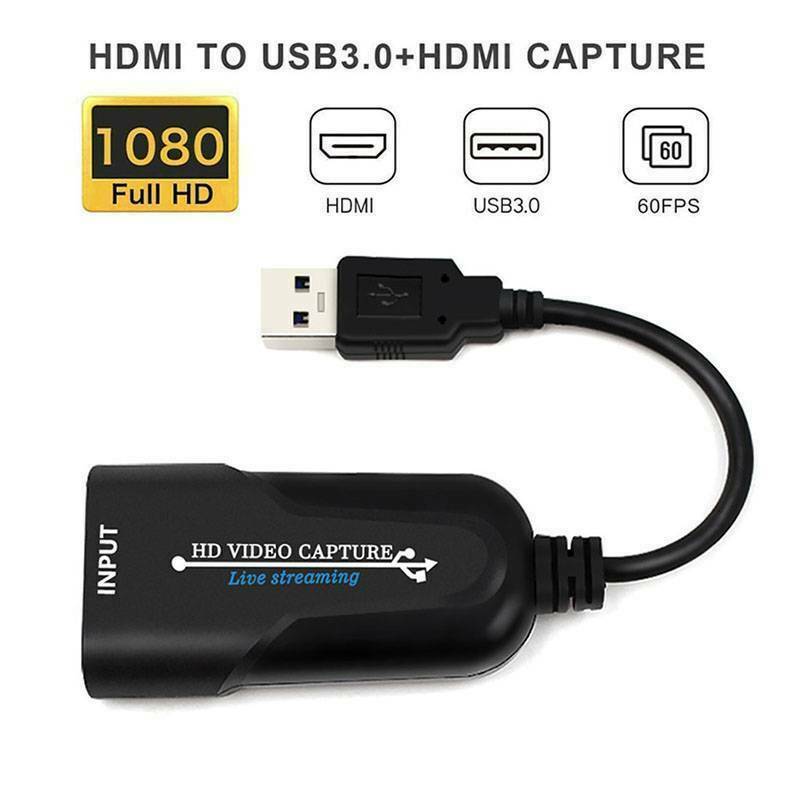 New HDMI to USB 3.0 Video Capture Card 4K 1080P 60fps Record For Live Streaming