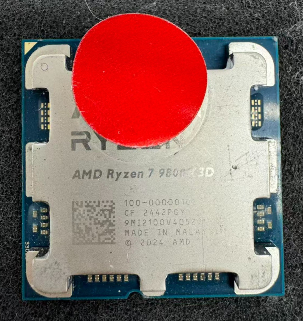 For PARTS AMD Ryzen 7 9800X3D Desktop Processor 4.7 GHz, 8-Core, 16-Thread AM5