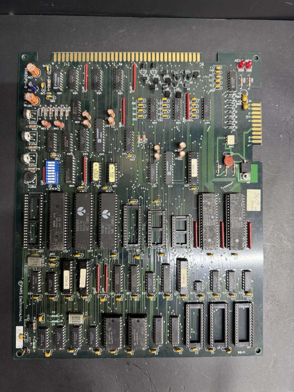 6502CPU-8 REV 1.0 Pars Electronics Inc 81536 Board