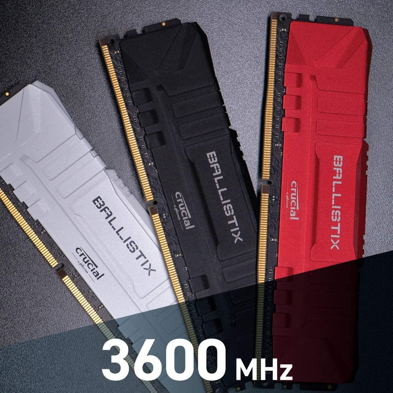Crucial Ballistix 3600 DDR4 Kit 16GB DRAM Desktop Gaming Memory (BL2K8G36C16U4R)