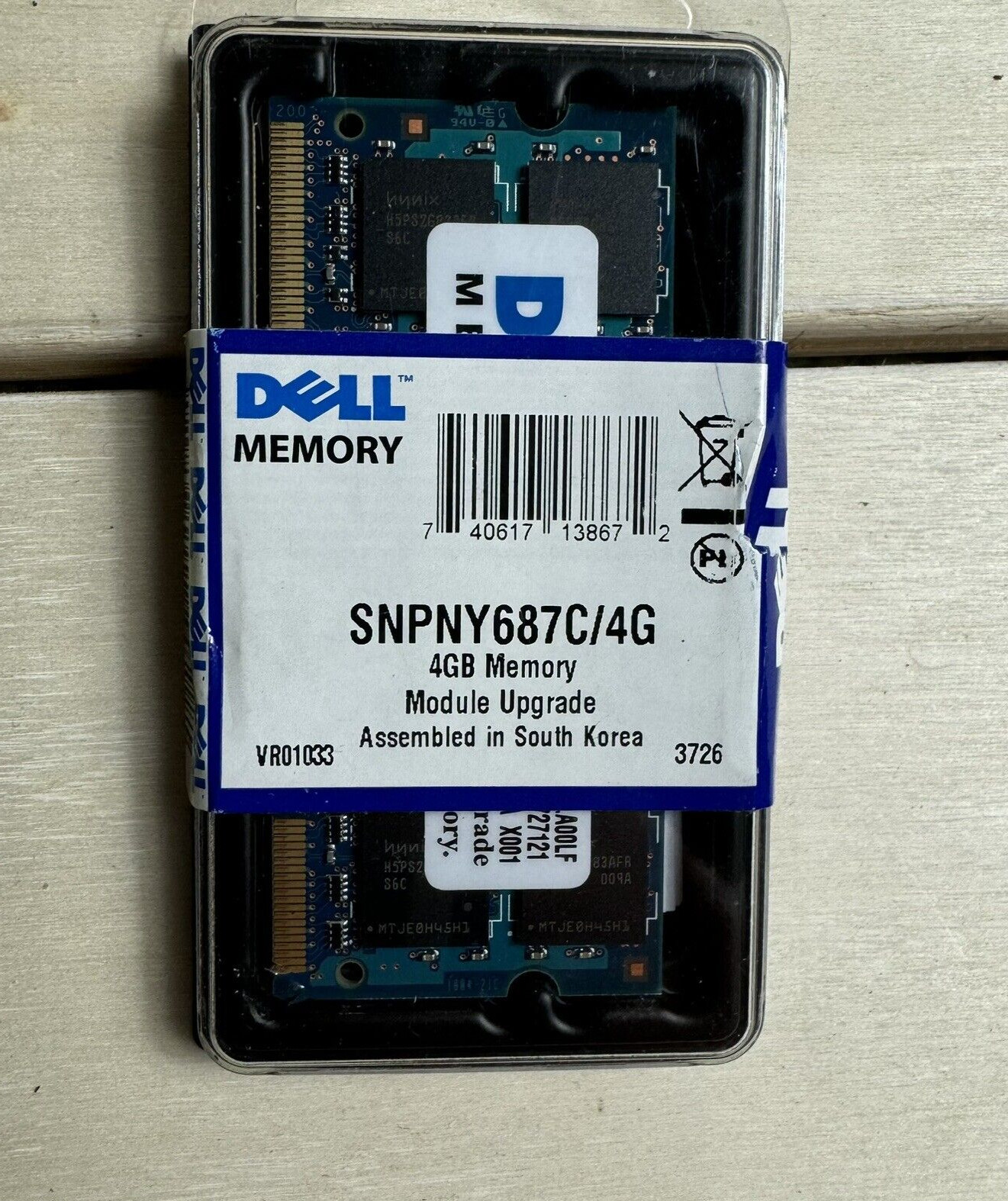 Dell SNPnY687C4G 4GB DDR3 Laptop Memory Module Upgrade Assembled in South Korea