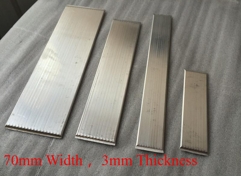 70mm Width 3mm Thickness Flat Heat Pipe Bendy Aluminum Thermal Cool For LED CPU