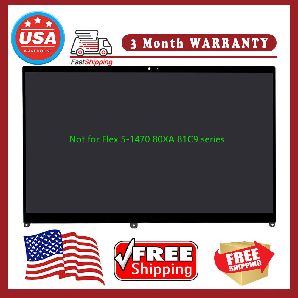 New LCD Touch Screen Assembly for Lenovo Flex 5-14IIL05 5D10S39642 5D10S39641
