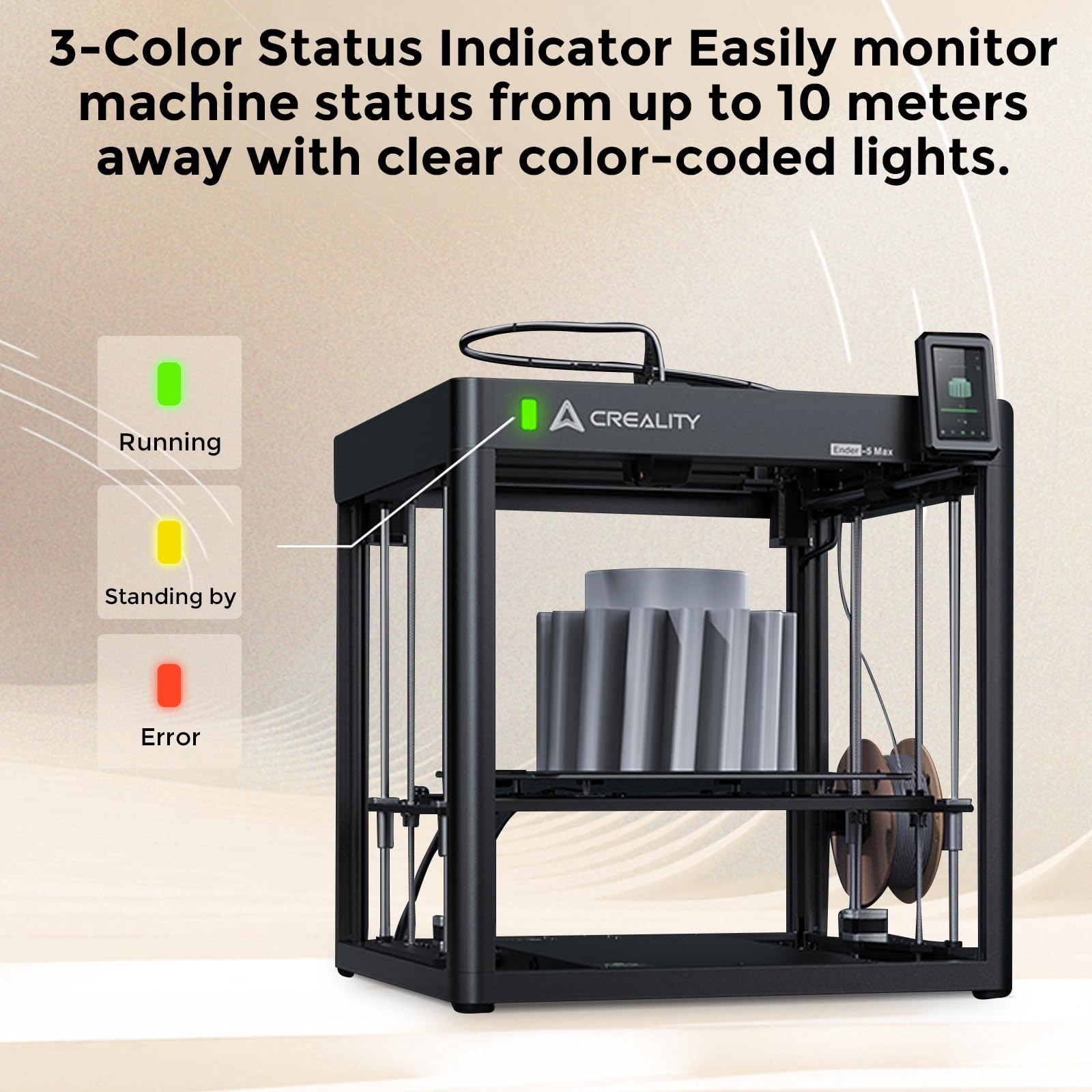 Creality Ender-5 Max 3D Printer, 400x400x400mm Large Build Volume, 700mm/s Hi…