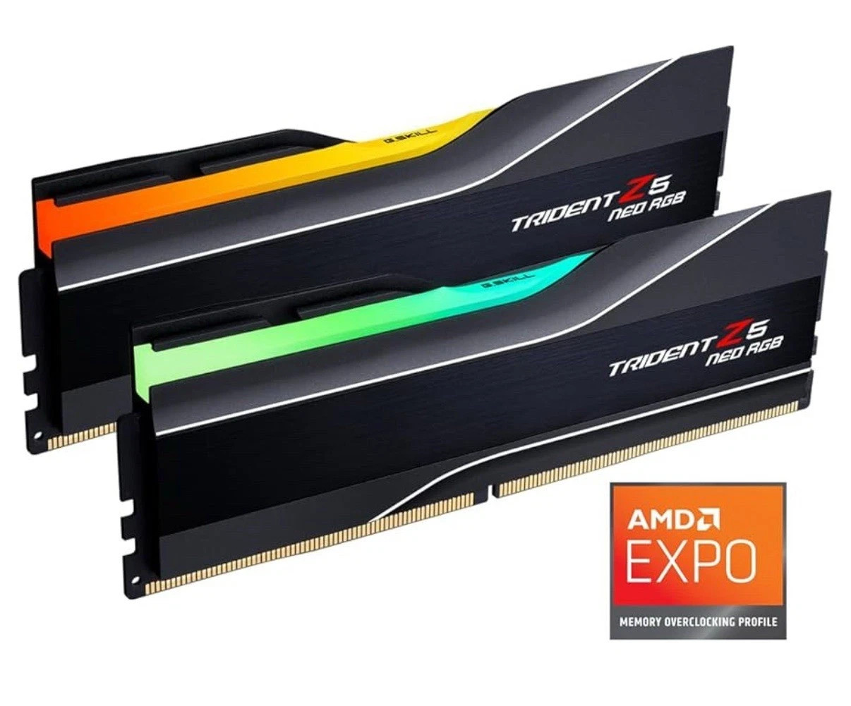 G.SKILL Trident Z5 Neo RGB Series AMD EXPO 32GB (2 x 16GB) 288-Pin PC RAM DDR5 6