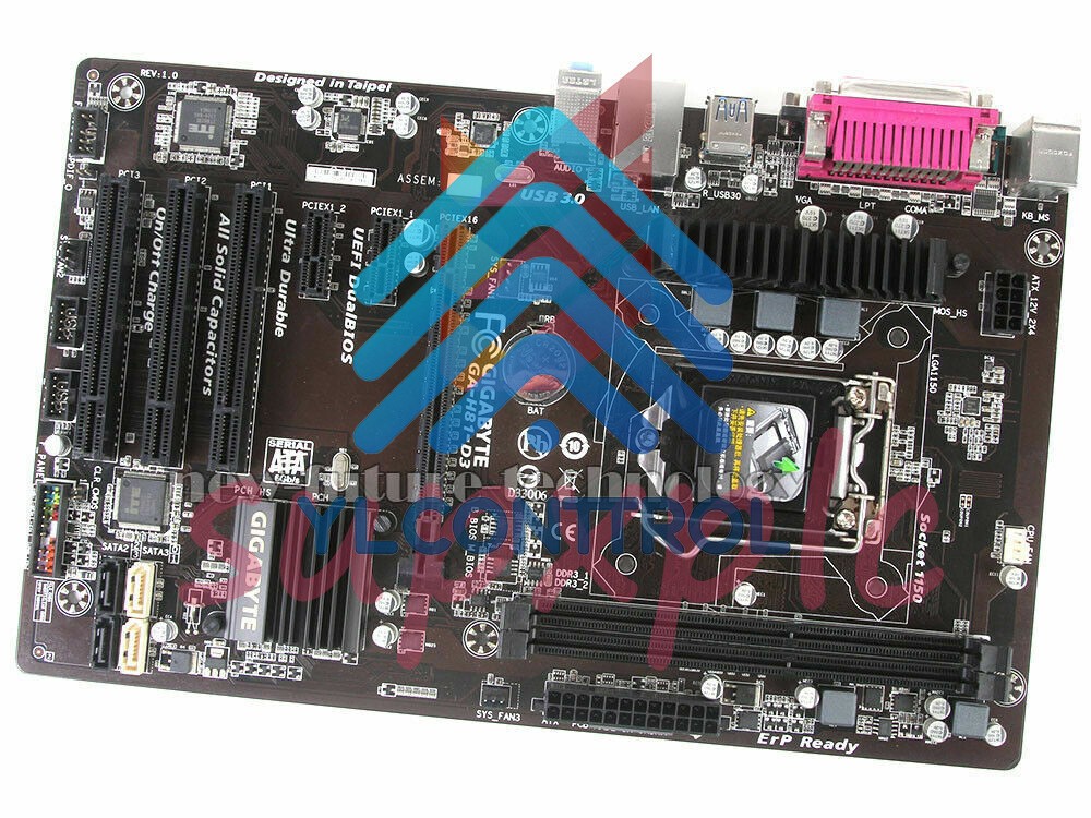 Gigabyte GA-H81-D3 Motherboard Intel H81 LGA 1150 Socket H3 ATX DDR3