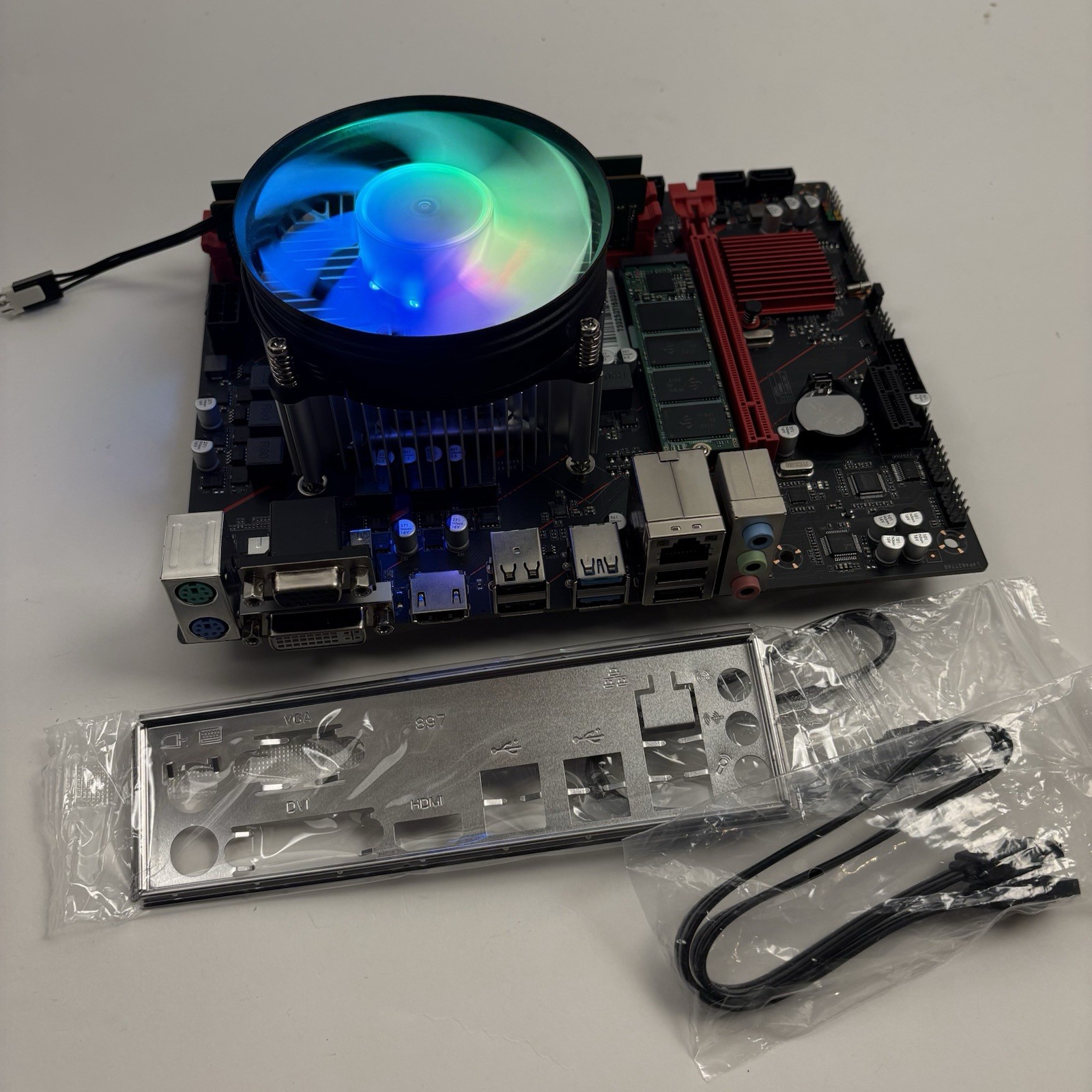 Intel i5-8500 Gaming Motherboard CPU Combo 16GB DDR4 512GB NVMe SSD RGB Win11