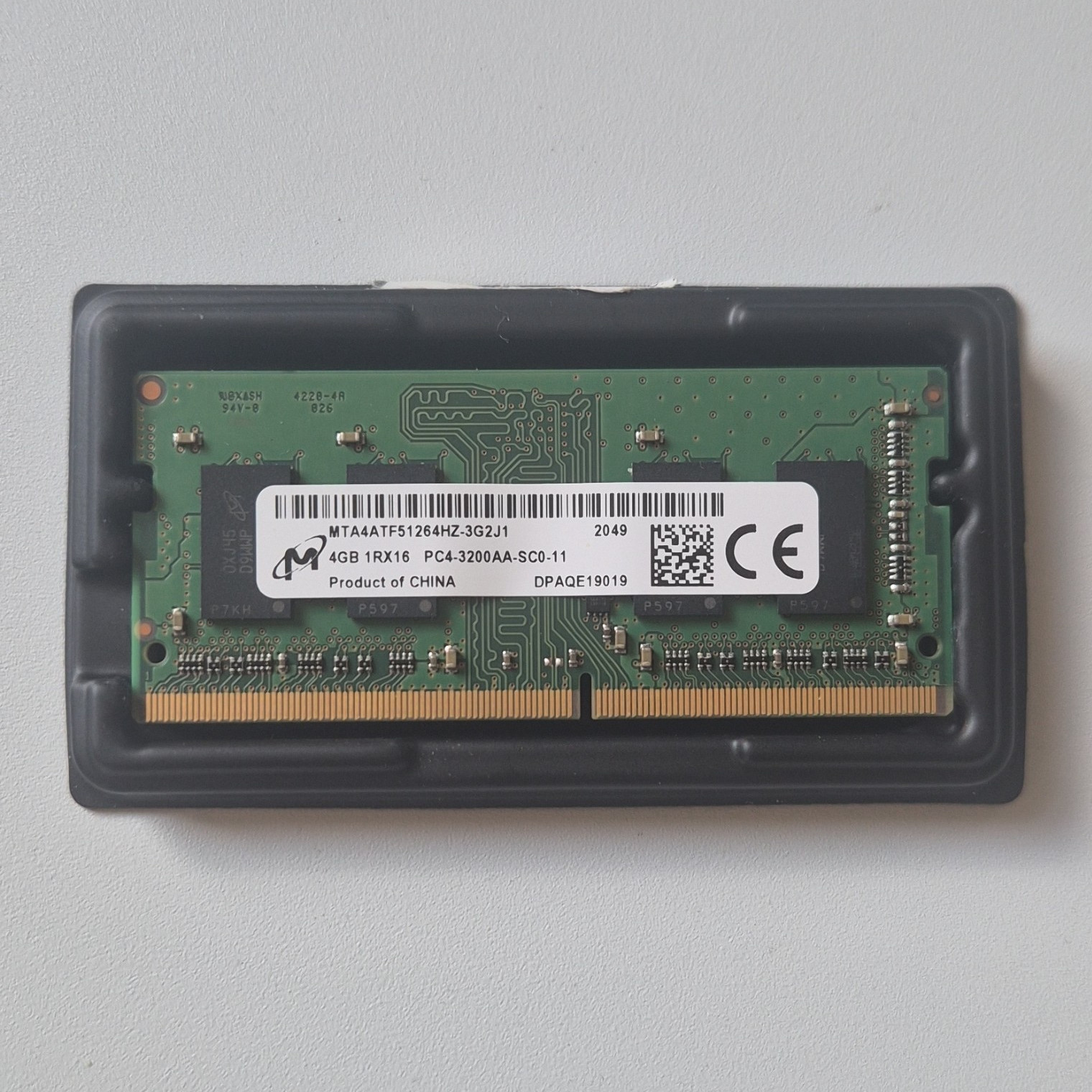 Micron 4GB DDR4 3200Mhz PC4-3200AA SODIMM (MTA4ATF51264HZ-3G2J1) TESTED WORKING